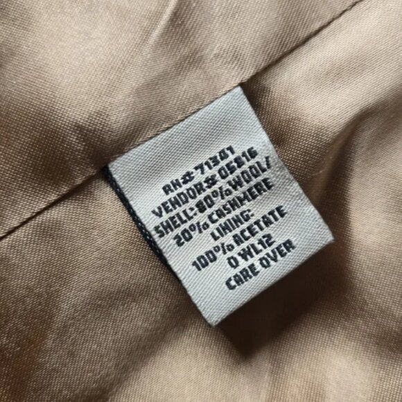 L.L. Bean Wool Winter Coat Cashmere Lining - Picture 5 of 5